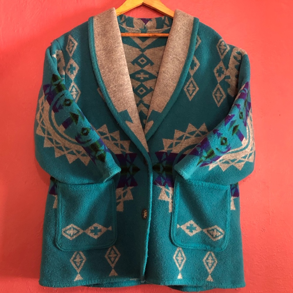 SOLD Vintage Pendleton Blanket Coat